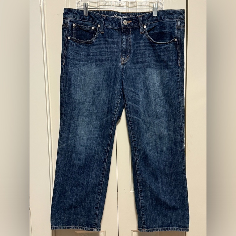 AEO cropped wide leg jeans